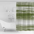 thumbnail image 3 of Shower Curtain, Vintage Sage Green Stripe Waterproof Shower Curtain Set with Hooks for Bathroom Showers,Stalls and Bathtubs,72x72In Watercolor Ombre Line, 3 of 9