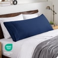 thumbnail image 6 of Bare Home Body Pillowcase - Envelope Closure - Ultra Soft - Double Brushed - Dark Blue, 6 of 7