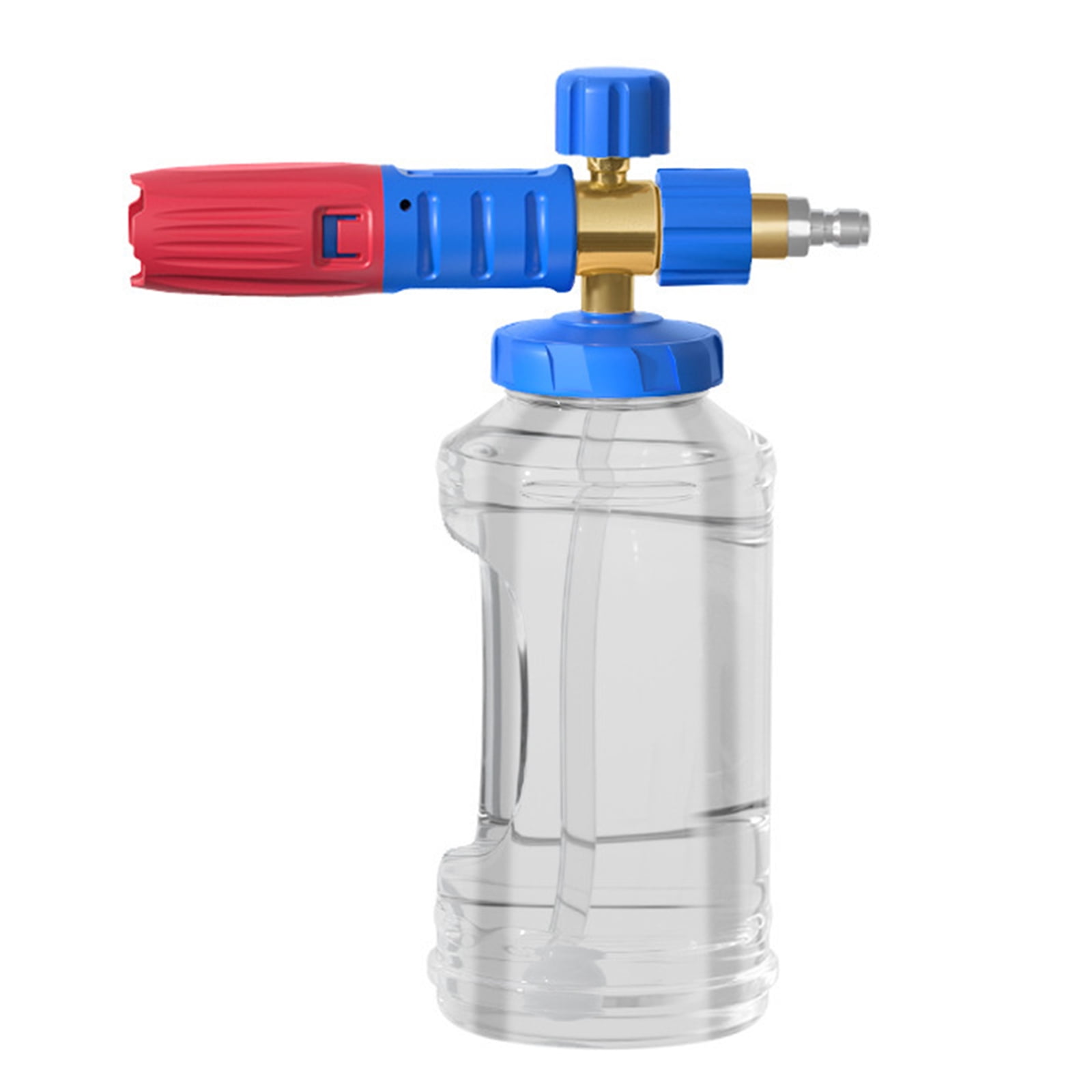 Adjustable Soap Cannons 1/4Inch Quick Connector 1.1mm Orifice Nozzler 1L Soap Dispenser Foam Cannons Snow Foam Lances