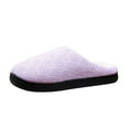 thumbnail image 6 of Slippers For Women, Womens Slippers Indoor Outdoor With Memory Foam, Cozy & Warm House Slippers For Woman With Anti-Slip Rubber Sole Purple 37, 6 of 7
