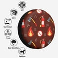 thumbnail image 6 of Kdxio Fire Extinguisher for Tire Cover Wheel Protectors Tyre Covers Weatherproof Wheel Covers Universal Fit for Trailer Rv SUV Truck Camper Travel Trailers 15 inch, 6 of 8