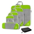 thumbnail image 1 of 1Set Compression Packing Cubes Extensible Travel Accessories Organizers for Green 6Pcs, 1 of 8
