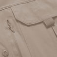 thumbnail image 5 of VSSSJ Men's Outdoor Fishing Shirt Quick Dry Short Sleeve Button Down Shirts Breathable Travel Hiking Work Shirt with Multi-Pockets Beige XXXL, 5 of 7