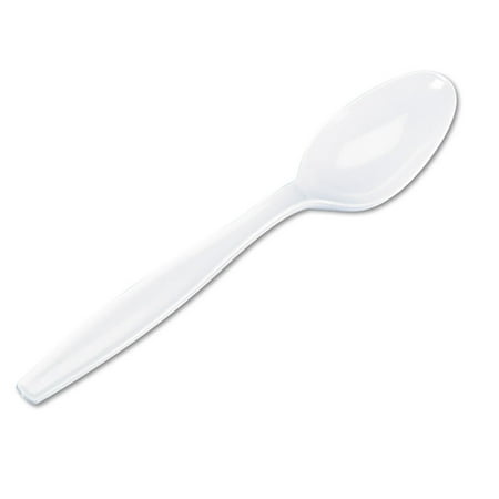 - Dixie TH217 Plastic Cutlery, Heavyweight Teaspoons, White, 1000/Carton