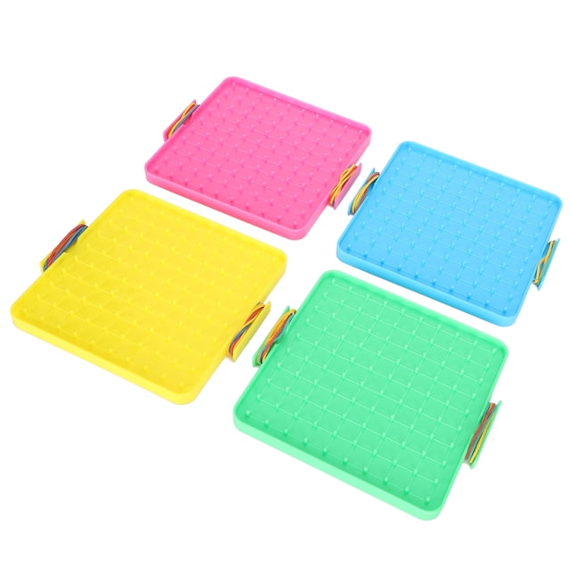 Nail Board Toy, Pegboard Teaching Aids Colorful 4Pcs For Students For School For Home For Kids