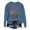 Navy, variant on Women's And Winter Half Open Zipper Lapel Casual Pullover Hoodie