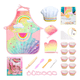 thumbnail image 3 of "Juego De 26pz Disfraces De Chef Para Niños, Incluye Delantal Malubero, Rosa ", 3 of 5