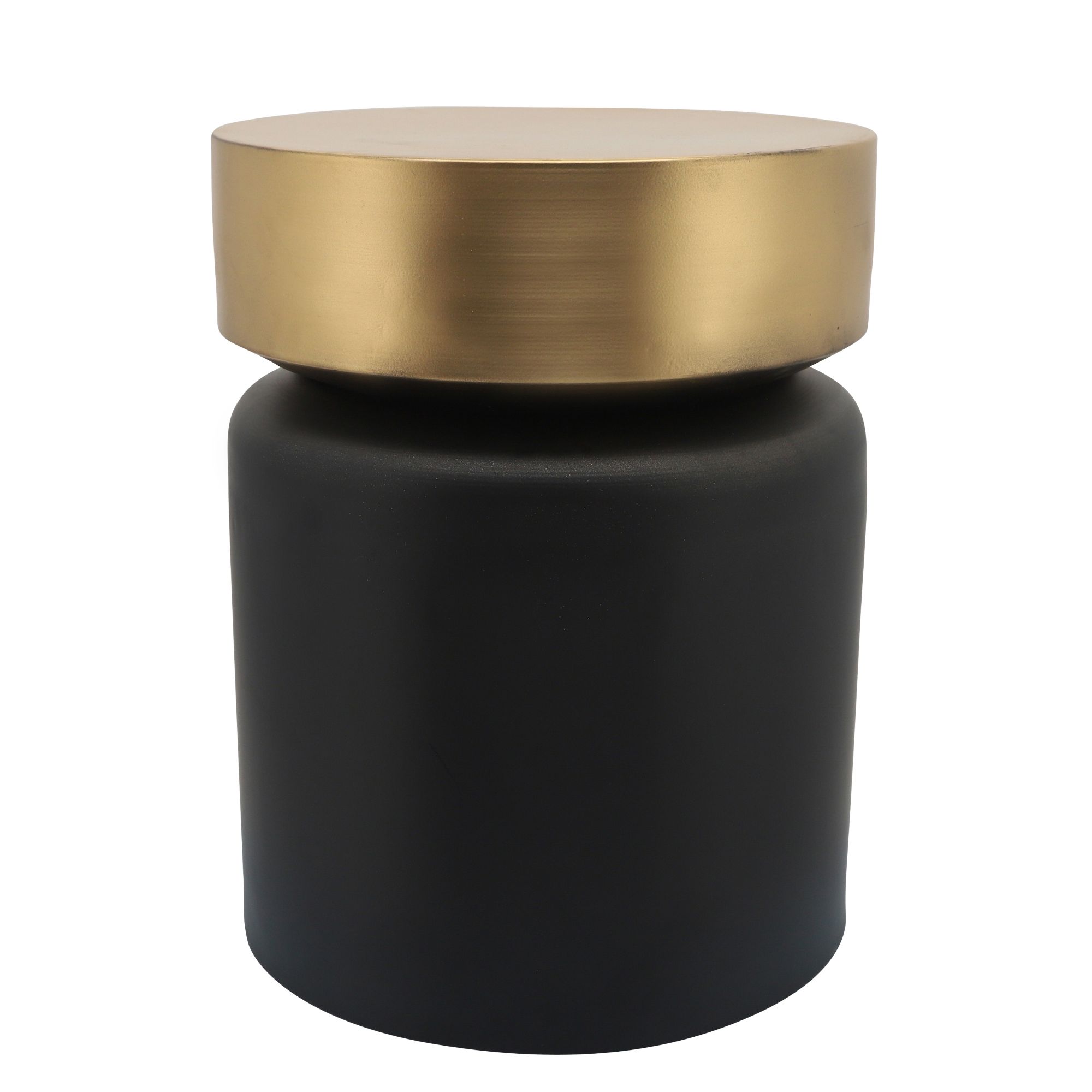 Black and gold ottoman stool Clearance