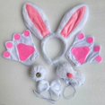 thumbnail image 2 of Kids Rabbit Costume Easter Bunny Cosplay Dress Up Outfits Set, 2 of 5