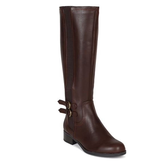 City Classified Tycoon-H New Womens Chelsea Knee High Buckle Riding Boot