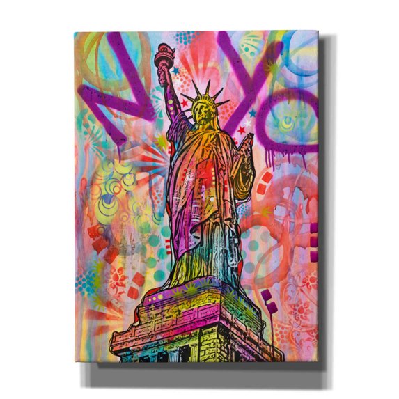 Epic Graffiti 'Liberty' by Dean Russo, Canvas Wall Art, 40"x54"