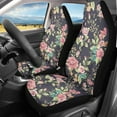 thumbnail image 2 of Xoenoiee Bright Rose Flowers Print Car Seat Covers Set of 2 Washable Soft Universal Fit Front Car Seats Cover Buckle for Car Auto Automotive Truck SUV Vans, 2 of 6