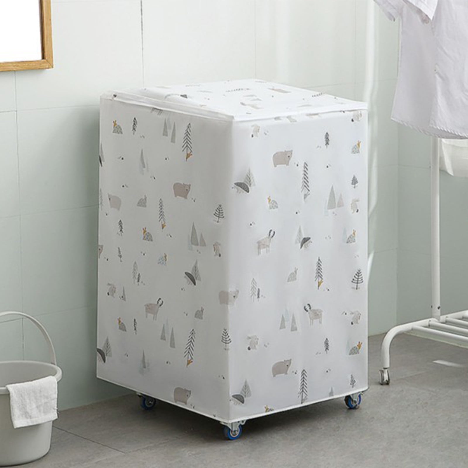 pstuiky Cubierta protectora para lavadora de tambor resistente al agua para electrodomésticos toalla protectora para lavadora de tambor