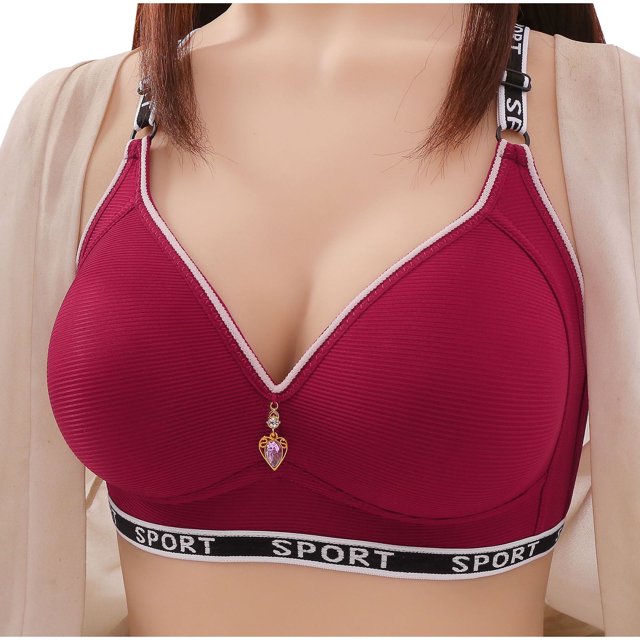 Xihbxyly Sujetador Sin Costuras, Ropa Interior Cómoda con Botones Sólidos, Diseño Ligero y de Soporte, Opción de Tiras Transparentes, Ropa Formal de Uso Diario, Opción de Moda Femenina, Lavado a Mano