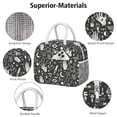 thumbnail image 4 of Lunch Bag Lunch Box for Women Reusable Insulated Lunch Bags,Water-Resistant Gothic Cooler Lunch Tote Bag, Large Capacity for Work Travel Picnic, 4 of 6