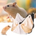 thumbnail image 4 of Small Pet Cage Hammock, Double-Layer Rat Hammock Hanging Bed, Warm Ferret Cage Hammock, Pet Swinging Bed for Sugar Glider Fleece Chinchilla, 4 of 8