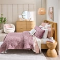 thumbnail image 6 of Better Homes & Gardens Botanical Double Cloth Quilt, Full/Queen, Violet Gem Bedding, 6 of 8