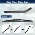 thumbnail image 2 of Unique Bargains 14' Rear Window Windshield Wiper Blade Arm Set for 2001-2006 Toyota Corolla, 2 of 3
