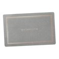 thumbnail image 2 of Alfombra de baño Alfombra de puerta de entrada con respaldo de goma, Alfombra de baño absorbente Alfombra de puerta de piso de secado rápido para bañe Gris Claro Pequeño Soledad Alfombra de baño, 2 of 10