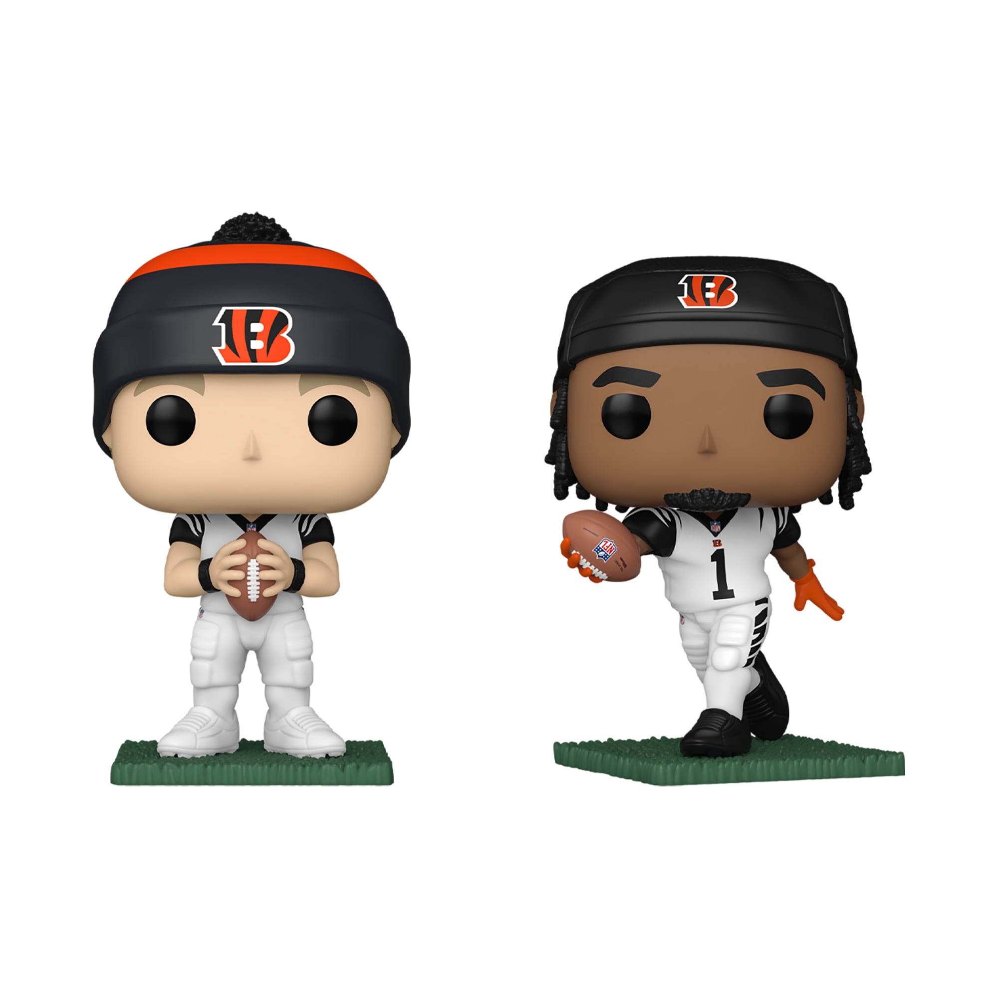Joe Burrow & Ja'Marr Chase-Cincinnati Bengals Two-Pack Fanatics Exclusive Funko POP! Vinyl Figure Set