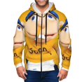thumbnail image 3 of Sigee Sml Jeffy Aw for Men's Zip-Up Hoodie Moisture Wicking and Breathable, Full Zip Hooded Sweatshirt,XX-Large, 3 of 8