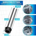 thumbnail image 2 of Bar Sink Overflow Pipe 7.48inch Sink Strainer Pipe Tube Bathroom Pipes Fittings -Sink Drain Strainer Pipe Overflow--Silver, 2 of 5