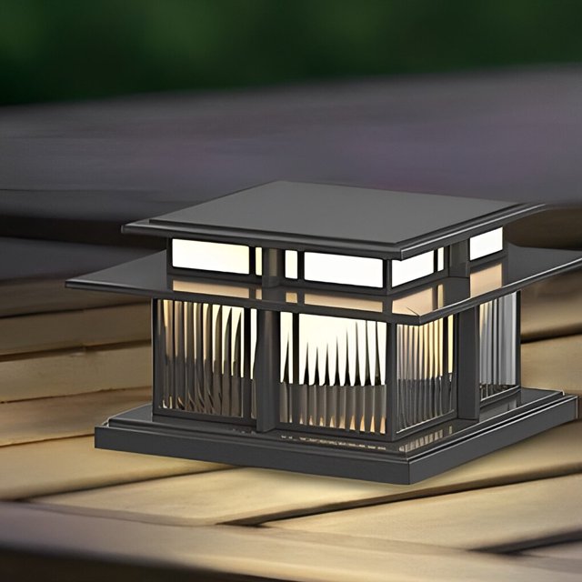 thinsony Outdoor IP65 Waterproof LED Modern Solar Post Caps Lights Pillar Light