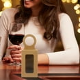 thumbnail image 4 of LEORX 25Pcs Treat Boxes with Handles Khaki Window Boxes for Wine Bottle Decor, 4 of 5