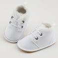 thumbnail image 2 of WZEIIOT Baby Boys Sneakers Winter Warm Lined Walking Shoes With Rubber Sole Boys Girls Non- Soft Comfy Athletic Footwear First Walk Shoes Us Size:2.5, 2 of 3
