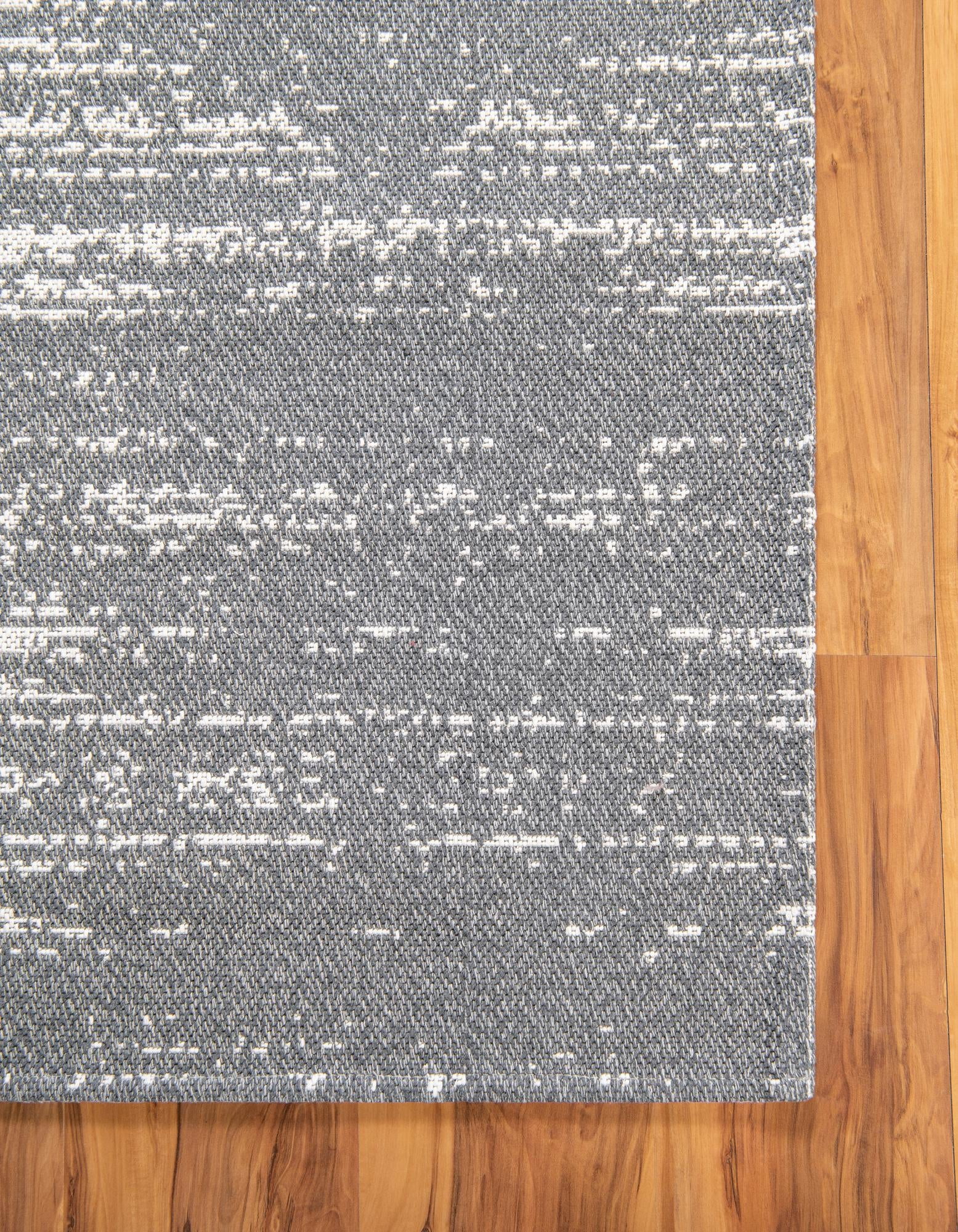 Rugs.com Georgia Collection Rug – 8 Ft Runner Dark Gray Flatweave Rug Perfect For Hallways, Entryways