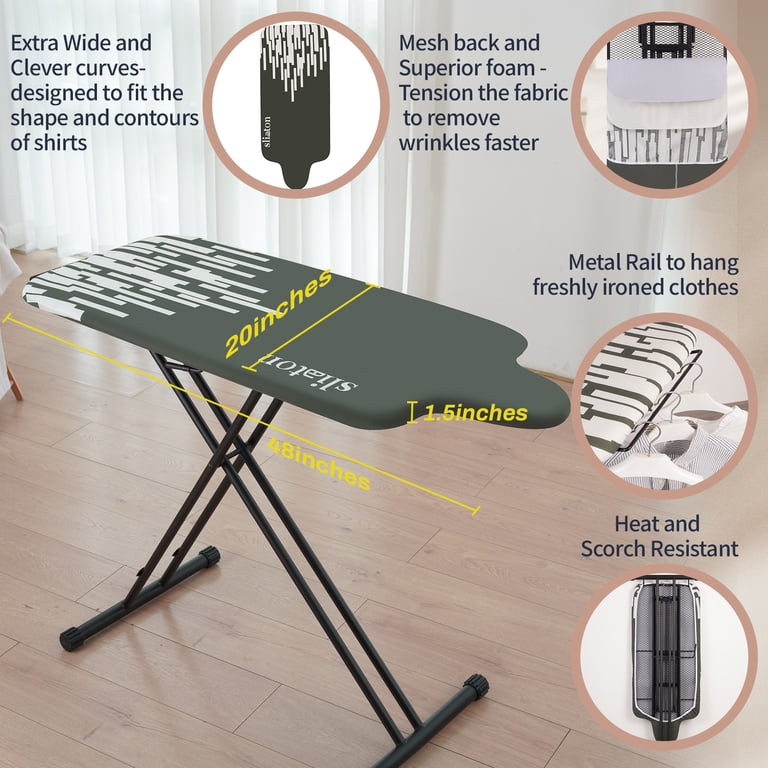 KDJ HOME SLIETON Extra Wide Ironing Board - Stand Full Size Tall
