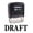 Black, variant on Printtoo DRAFT Self Inking Rubber Stamp Office Stationary Custom Stamp-Black