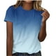 thumbnail image 1 of Camisas de Manga Corta para las Mujeres Imprimir Cuello Redondo Blusa, Camiseta de Moda para Verano Y Primavera Casual, 1 of 5