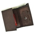 thumbnail image 2 of Marshal Wallet Men's Casual Trifold Wallet with Snap Fastener, Black, 2 of 60