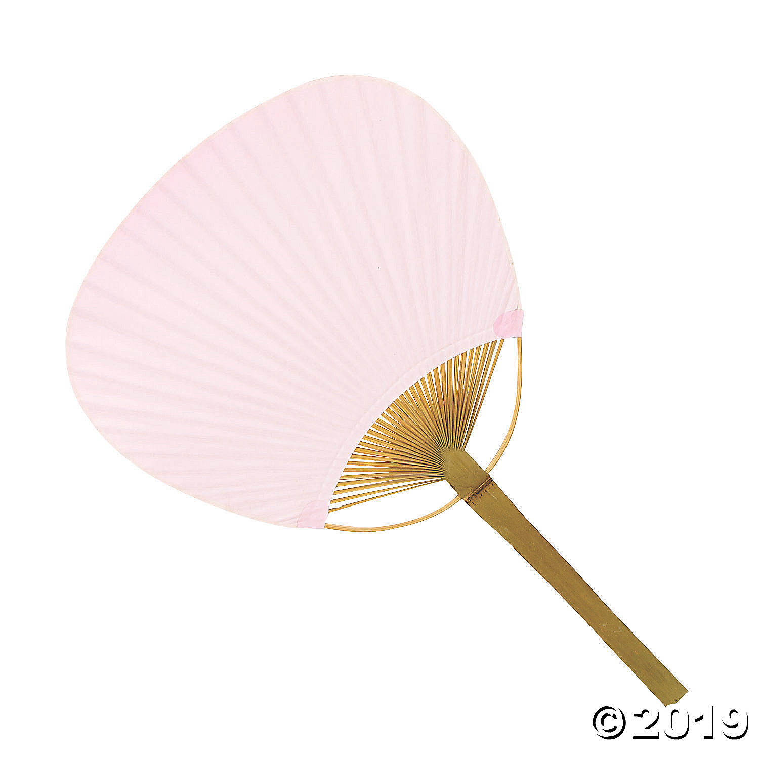 Pink Bamboo Paddle Fans
