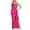 Hot Pink, variant on QHFBli Women's Elegant Ruched Sequin Gowns One Shoulder Split Bodycon Maxi formal Dress Glitter Sparkle Evening Dresses Hot Pink XXXL