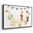 thumbnail image 4 of Merry Quackmas Collection A - Framed Gallery Wrapped Holiday Canvas - 25 x 37 - Black Frame, 4 of 9