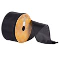 thumbnail image 1 of Vickerman Q170192 2.5 in. x 10 Yard Black Satin Wired Edged Ribbon, 1 of 1