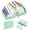 Green, variant on Waterproof Pill Pouch Set-14pcs Bags Inside,A8 Waterproof Pill Organizer Set,7 to 14 Days of Meds & Medicine Crush-Resistant Shell,Green