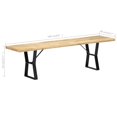 thumbnail image 4 of vidaXL Bench 160 cm Solid Mango Wood, 4 of 5