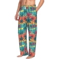 thumbnail image 3 of Kdxio Hawaii Palms Print Men's Sleep Pajama Pant Lounge Pants with Pockets, 3 of 8