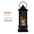 thumbnail image 6 of Alpine Corporation Lantern Snowman Snow Globe with LED Light, Brushed Black, 6 of 12