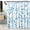 Blue, variant on Boho Floral Shower Curtains for Bathroom, Bright Watercolor Flower Plant Shower Curtain, Abstract Colorful Leaves Bath Curtain with 12 Plastic Hooks,72x72 Inches, Yellow Blue