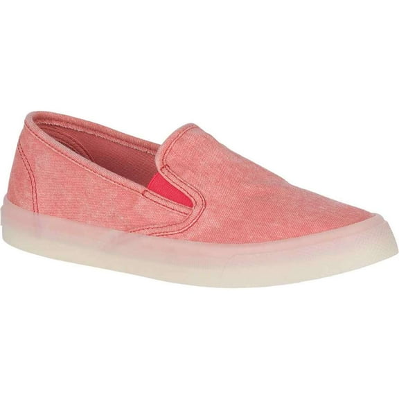 Sperry Women's Seaside Drink Slip On Boat Shoes, Red,6 M US