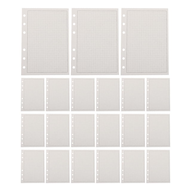 WHAMVOX 100Ud De Papel Cuadriculado Para Planificador Con Perforación Para Anillos