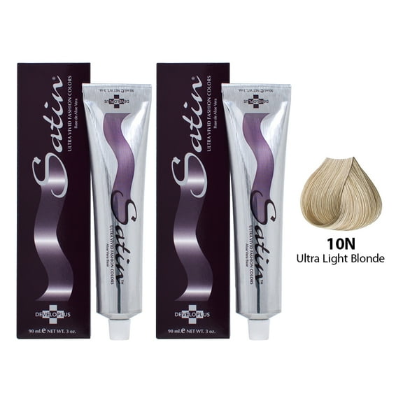 Satin Haircolor 10N Ultra Light Blonde (Pack of 2)