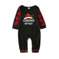 thumbnail image 3 of Penkiiy Family Christmas Pjs Matching Sets Matching Family Sets Christmas Casual Printed Jumpsuit Romper Home Wear Black Christmas Pajamas 6-9 Months, 3 of 5