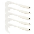 thumbnail image 1 of Graflsoa Lot de 5 Leurres de Pêche Réalistes en TPE Souple pour Bar, Truite et Crappie – Options Blanc, Vert, Rouge Blanc – Durable, Queue Flexible, Design Il de Poisson 3D, 1 of 6