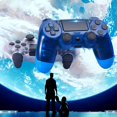 thumbnail image 2 of Controlador de juego compatible con ps4, controlador inalámbrico compatible con la consola PlayStation 4; Control remoto con mango de juego de doble motor (grupo 2, blanco y azul) esquí esquí Gafas de esquí, 2 of 5