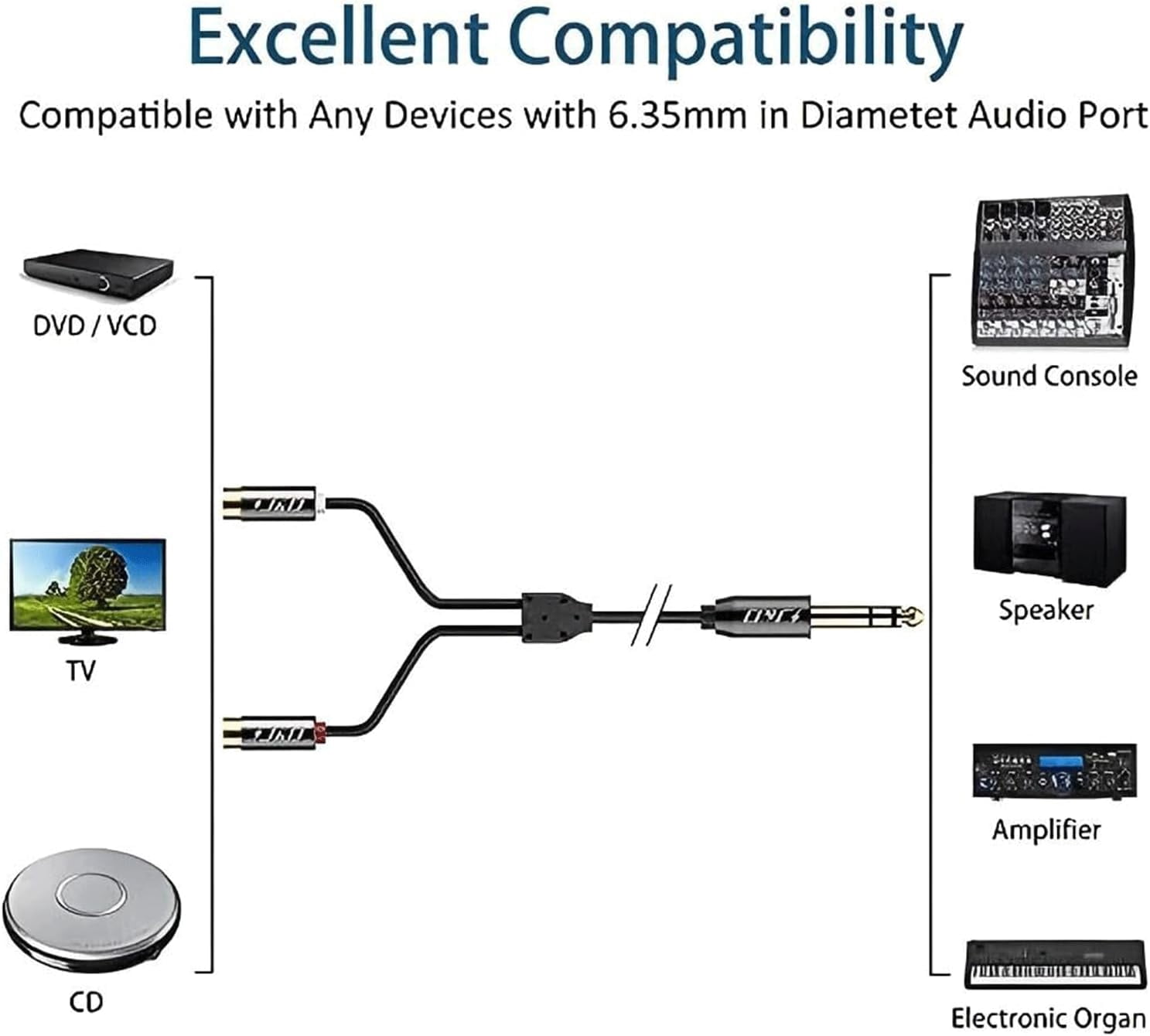 JJEAN-Bundle–2 Items: 3 Feet 2 RCA Extension Cable and 0.8 Feet 2RCA Cable